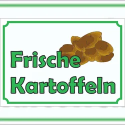 Werbeaufkleber Aufkleber Kartoffeln A9 (37x52mm)