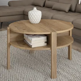 Forte Tobago Couchtisch 74,4 x 45,5 x 74,4 cm Beige/Braun