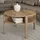 Forte Tobago Couchtisch 74,4 x 45,5 x 74,4 cm Beige/Braun