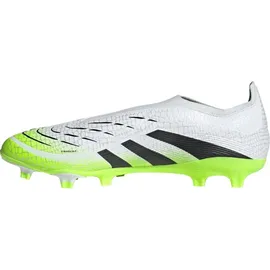adidas Predator League Laceless FG/MG Herren Cloud White/Core Black/Lucid Lemon 43 1/3