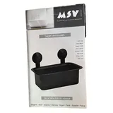 MSV Regal Schwarz Matt, Noir Mat, 3,5x13,8x15,3cm