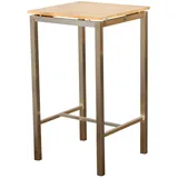 ASS Altenburger Bartisch 60 x 60 cm Teak Braun