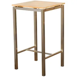 ASS Altenburger Bartisch 60 x 60 cm Teak Braun