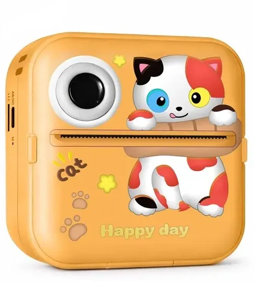 WDT-05 Thermal Printer Camera for Kids - Orange