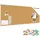 ALLboards Pinnwand 300 x 120 cm Braun