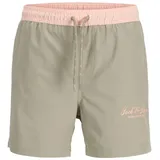 JACK & JONES Maui Archive Badeshorts grau 152