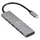 Renkforce RF-6439798 USB-Hub 5 Port USB-A USB 3.2 Gen1 5 GBit/s USB-C® PD Ladeanschluss Grau RF-USBH-280
