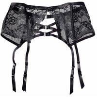 PETITE FLEUR GOLD Strapsgürtel Damen schwarz Gr.52/54