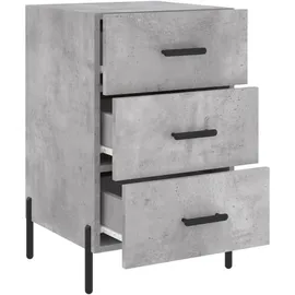 vidaXL Nachtschrank Betongrau 40 x 40 x 66 cm Holzwerkstoff