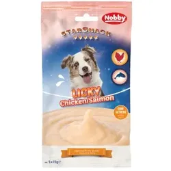 Hunde - Snacks NOBBY Licky Dog Chicken & Salmon, 5 x 15 g