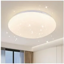 GBLY Kowanie LED Deckenleuchte Deckenlampe Küche: Küchenlampe Decke Ø25cm 12W Schlafzimmerlampe Rund Neutralweiß 4000K Deckenbeleuchtung Sternenhimmel Flurlampe für Kinderzimmer Treppenhaus