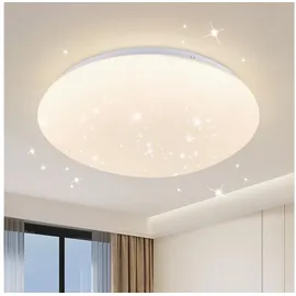 GBLY Kowanie LED Deckenleuchte Deckenlampe Küche: Küchenlampe Decke Ø25cm 12W Schlafzimmerlampe Rund Neutralweiß 4000K Deckenbeleuchtung Sternenhimmel Flurlampe für Kinderzimmer Treppenhaus