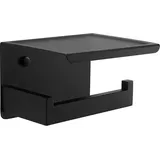 Toilettenpapierhalter ohne Bohren, selbstklebender Toilettenpapierhalter mit Ablage