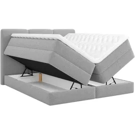 Roller Boxspringbett 180 x 200 cm H2 Grau