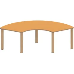 Tisch ZALOTTI mit Linoleum-Belag