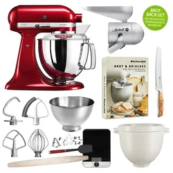 KitchenAid Artisan Küchenmaschine 5KSM175PS Brot-Back-Set Liebesapfelrot