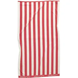 Gant Strandtuch 1er Pack 'BLOCK STRIPE BEACH TOWEL' Weiß/Rot 