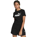 Puma Mädchen ESS Logo Tee G T-shirt, Puma Black, 116