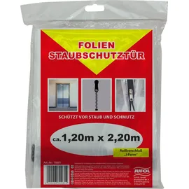 Jufol Staubschutztür Folie Reißverschluss I-Form transparent