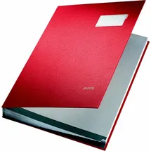 Leitz 57010025 Unterschriftsmappe 10 Fächer rot