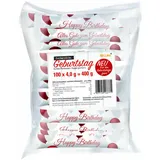 Hellma Zucker-Sticks Geburtstag Portionszucker Feinzucker Zuckertüten 100 Stück