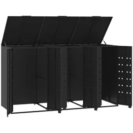 deluke Mülltonnenbox GORILO 207 x 79 x 117 cm schwarz