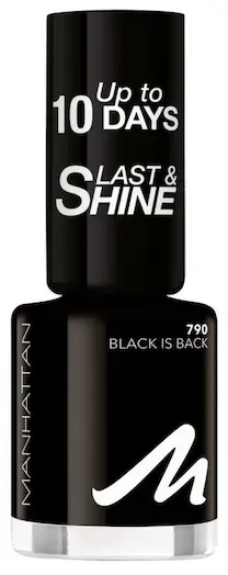 Manhattan Make-up Nägel Last & Shine Nail Polish Nr. 790 Black Is Back