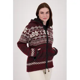 DEPROC activ Strickfleecejacke Rot M