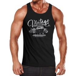 Neverless Tanktop Herren Tank Top Hot Rod Retro Auto Vintage Car Oldschool Mobile Neverless® mit Print schwarz XXL