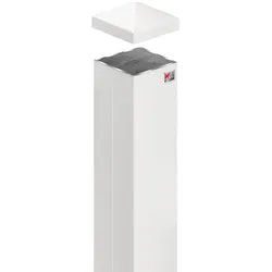 Zaunpfosten 9x9x160cm Weiß