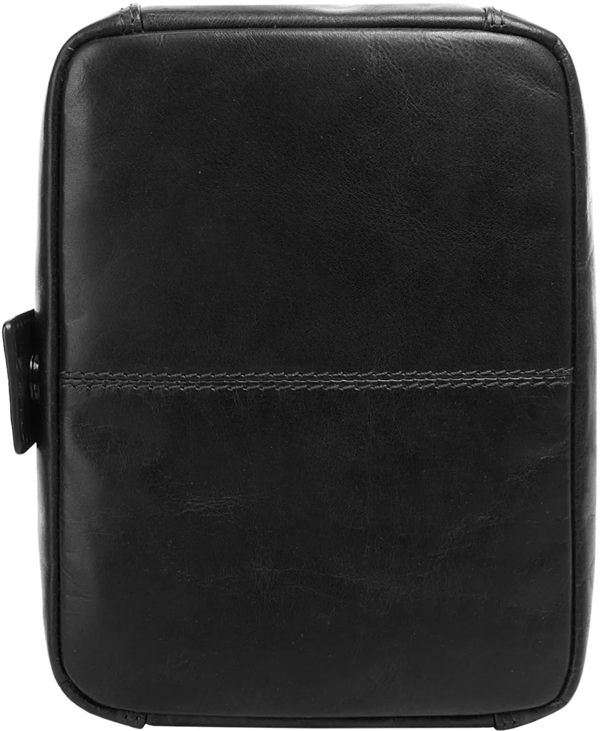 Kulturbeutel X-ZONE, Gr. B/H/T: 21cm x 15cm x 9cm onesize, schwarz, Leder, beschichtet, glänzend, Taschen Kulturbeutel, echt Leder
