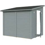 Palmako Gerätehaus Mia 3,6 m2 - 16 mm hellgrau lackiert