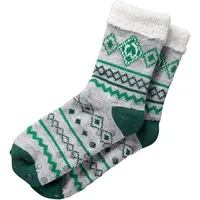 Werder Kuschelsocke Socken grau/grün 41-46