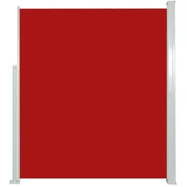 vidaXL Seitenmarkise 160 x 300 cm Rot Polyester