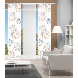 Schiebegardine VISION S "SOVITA", braun (kupferfarben), B:60cm H:260cm, Polyester, Gardinen, DIGITALDRUCK