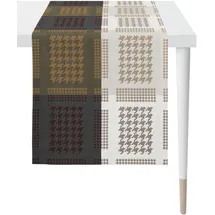 APELT Tischläufer "Alexis, LOFT STYLE, Jacquard", bunt (anthrazit, schlamm, weiß, grau, beige, natur), B:44cm L:140cm, Polyester, Tischdecken
