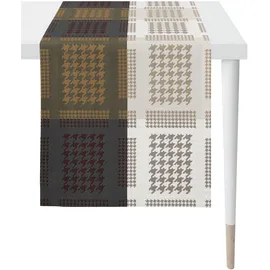 APELT Tischläufer "Alexis, LOFT STYLE, Jacquard", bunt (anthrazit, schlamm, weiß, grau, beige, natur), B:44cm L:140cm, Polyester, Tischdecken