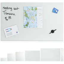 Relaxdays Glas-Magnetboard weiß