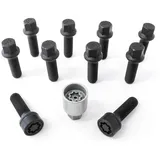 H&R Kugelbundschraube M14x1,5x60mm SW17 Radius 14mm Radschraube schwarz