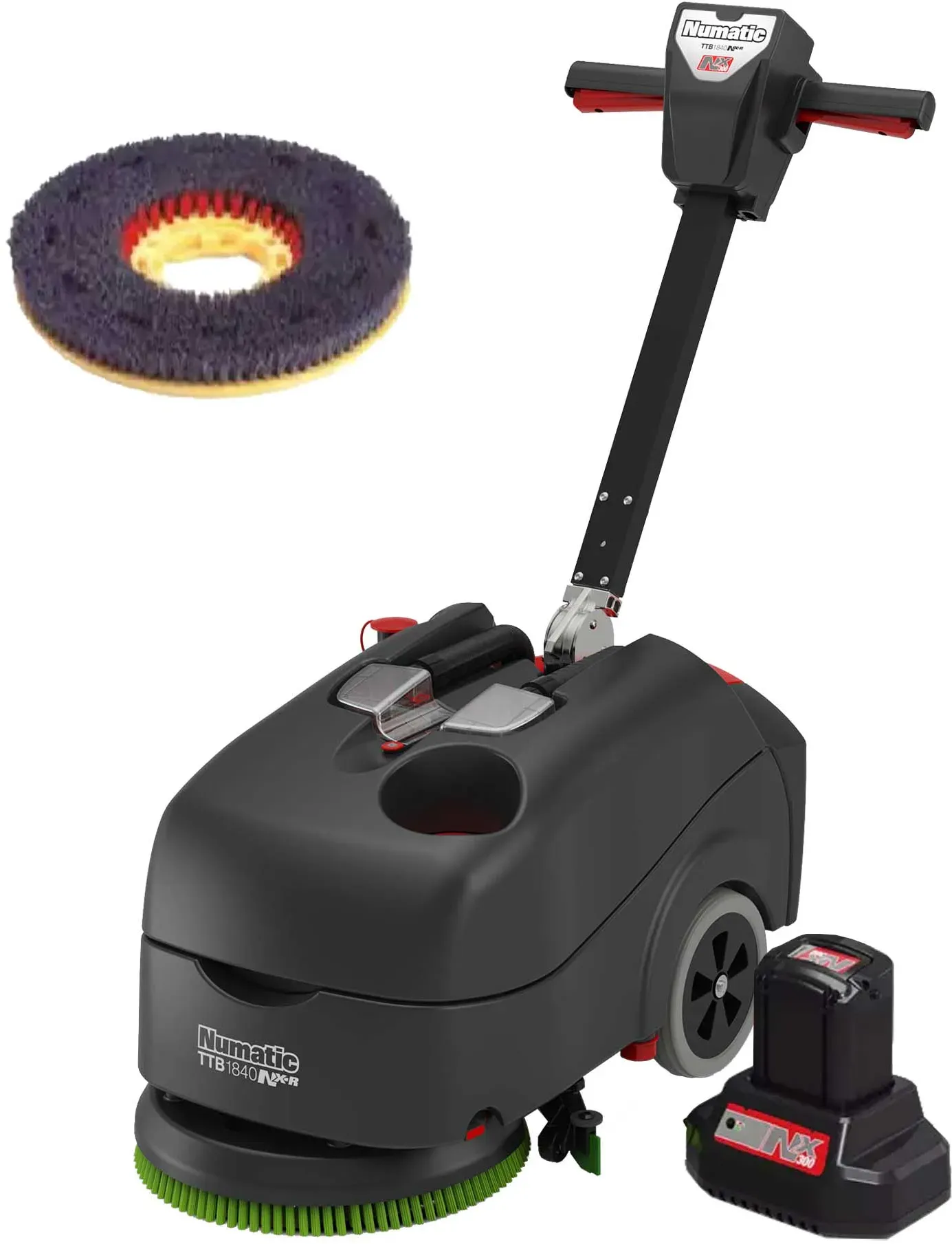 Numatic Batterie-Scheuersaugmaschine TTB1840NX-R inkl. SC-Scheuerbürste und Akku 1 Stück