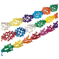 Papstar Girlande Papier 4 m 3 St. Bunt