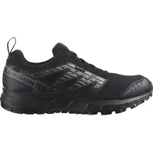 Salomon Wander Gore-Tex Herren Trail Running Wasserdichte Schuhe, Outdoor-bereit, Komfort durch Dämpfung, Sicherer Fußhalt, Black, 45 1/3