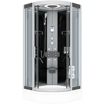 AcquaVapore Komplettdusche Duschkabine Fertigdusche Dusche D58-63T0-EC 100x100 cm mit 2K Scheiben Versiegelung