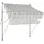 Konifera Klemmmarkise 350 x 150 cm Grau/Weiß