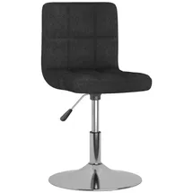 vidaXL Esszimmerstuhl Drehbar Schwarz Stoff