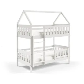 masseno Etagenbett ELENA 80 x 190 cm Kiefer massiv weiß