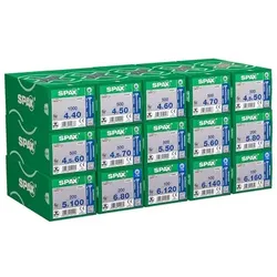 Heimwerker Set Smart, 15 Packungen, 5.900 Schrauben, Teilgewinde
