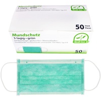 Body Prod. Relax GmbH Mundschutz 3-lagig mit Elastikbänd.Typ II R grün