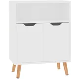 vidaXL Sideboard Weiß 60x30x72 cm Holzwerkstoff