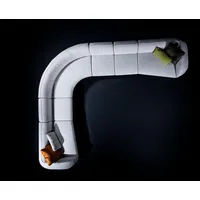 JVmoebel Ecksofa L-Form Relaxsofa Textil für das Wohnzimmer Couch-Ecke, Made in Europa grau